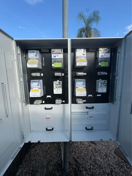 Upgraded electrical switchboard installed by Allure Energy emergency electricians in Cairns