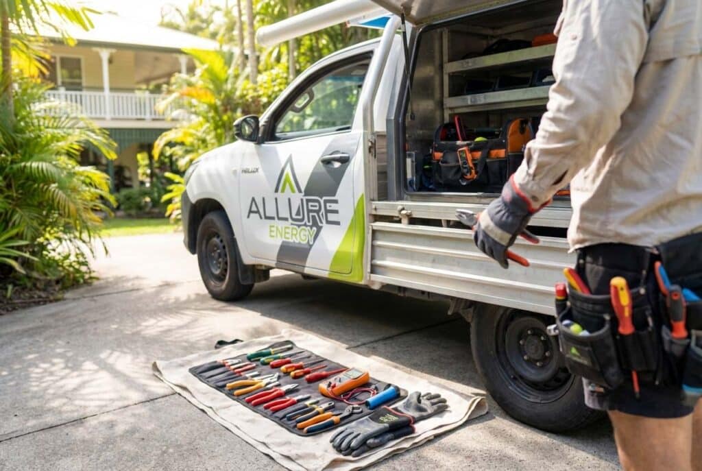 Residential electrician Redlynch tools and equipment prepared for home electrical work