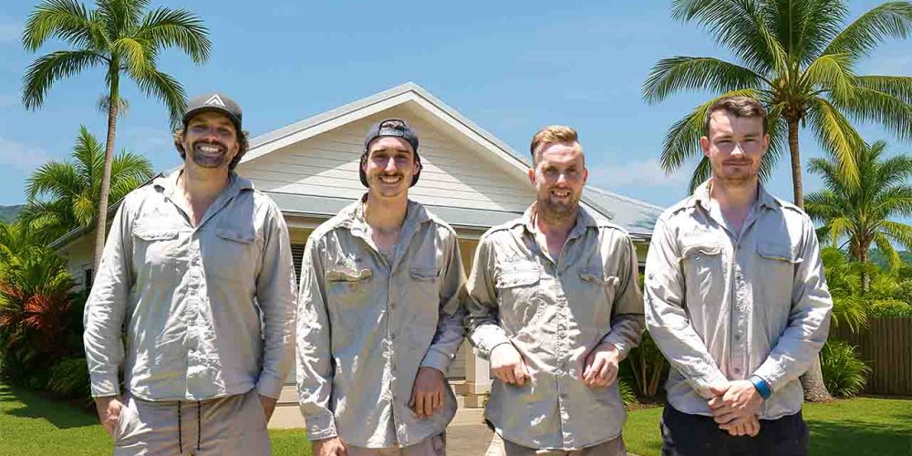 Cairns residential house with tropical garden used as background for electrician cost guide blog