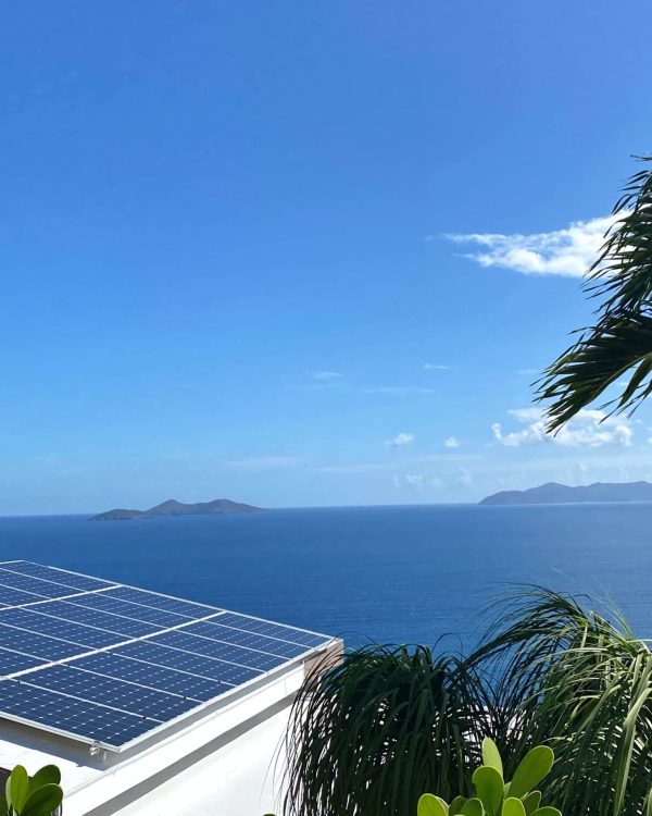 Solar Panels Installed by Residential Electricians with Ocean View in Cairns